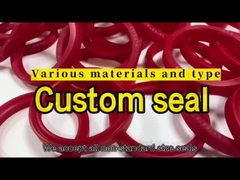Shore A 60 Merah NFK UN Hydraulic Rod Seal Untuk Excavator